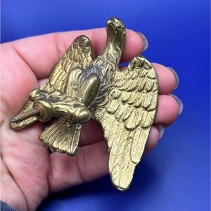 Vintage Lamp or Flagpole Eagle Finial Brass